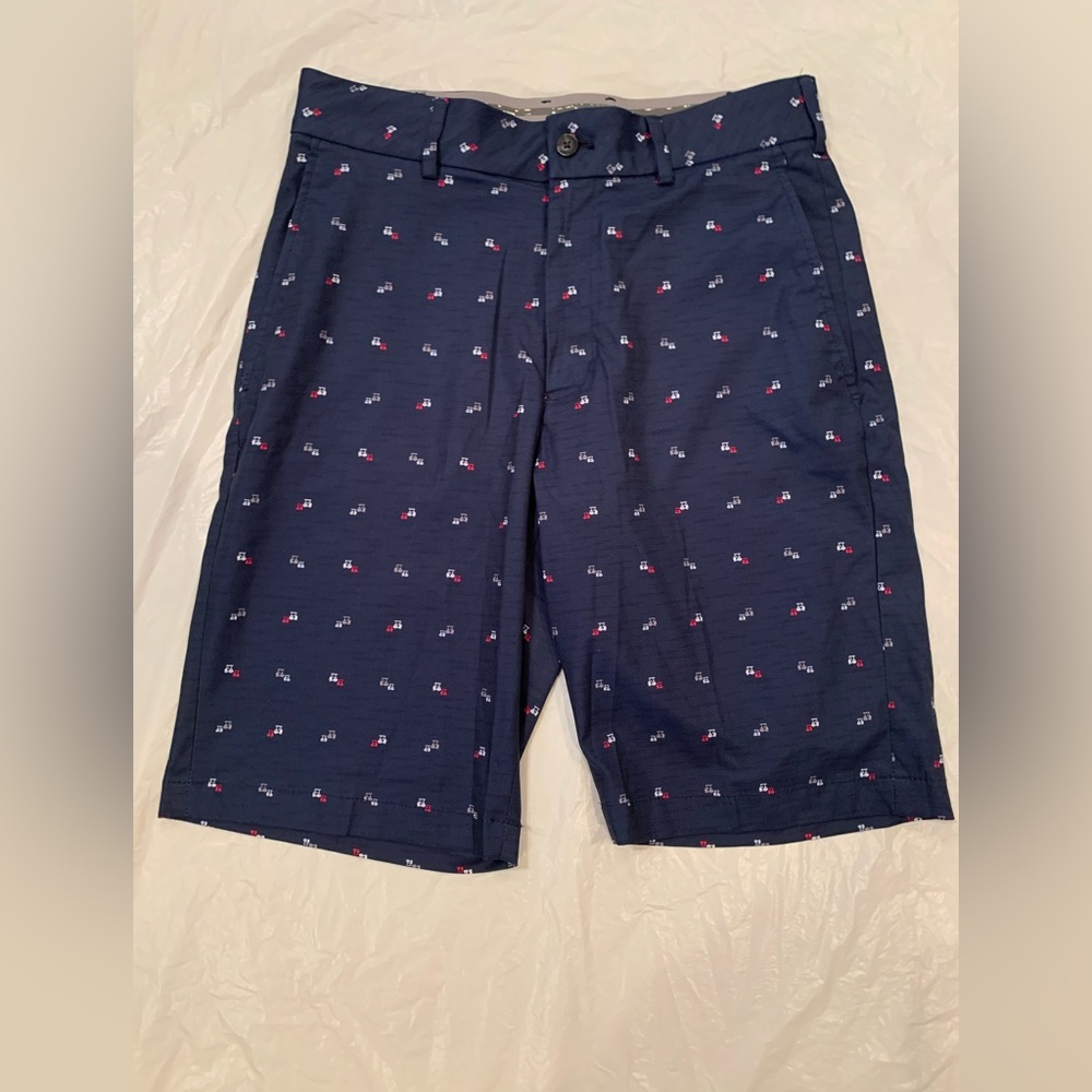 Walter Hagen Navy Shorts With Golf Cart Print Size 30”x10”